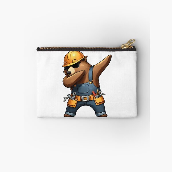 Item preview, construction worker bear dabbing designed and sold by Animalpetslover.