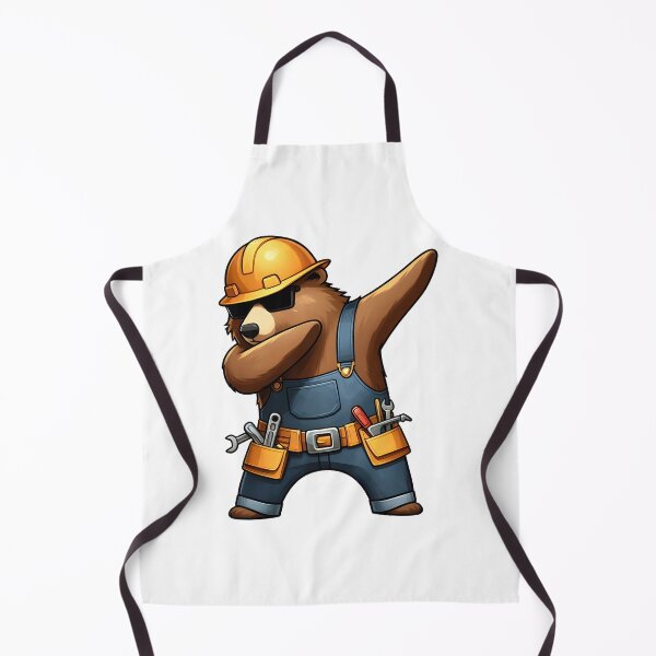 Item preview, construction worker bear dabbing designed and sold by Animalpetslover.