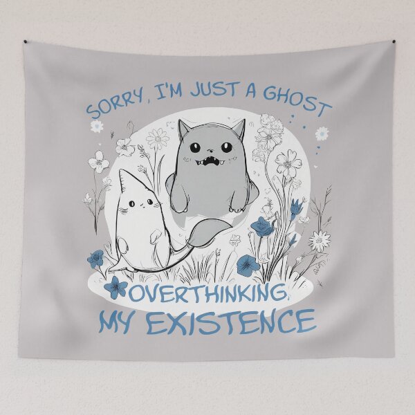 Item preview, Ghostly Overthinker designed and sold by @ndrys.