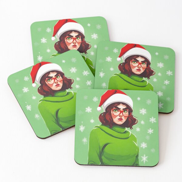 Item preview, Grumpy Claus Green Girl's Christmas Charm designed and sold by Tom-Johnson.
