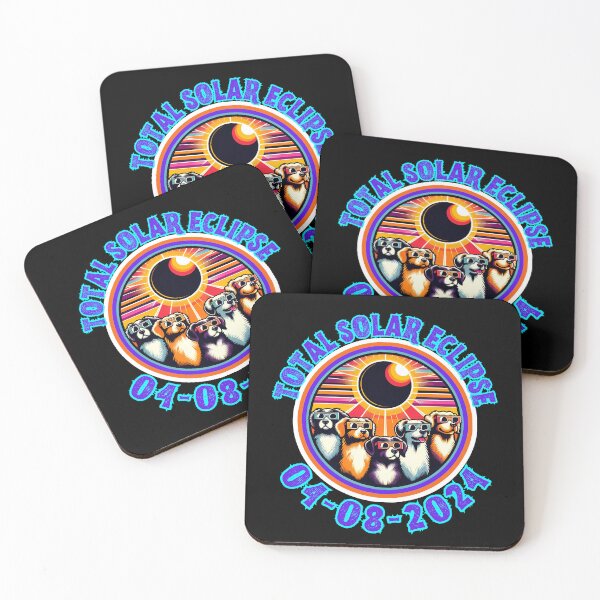 Item preview, Total Solar Eclipse Dogs  designed and sold by WoodburyLake.