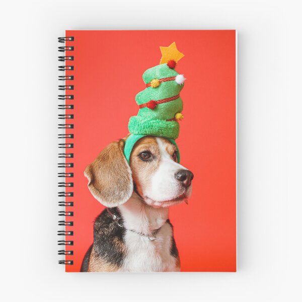 Item preview, Beagle Dog Wearing Christmas Hat designed and sold by VanGaldo.