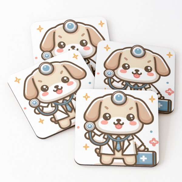 Item preview, Kawaii Dog With Lab Coat designed and sold by CanvasCutie.
