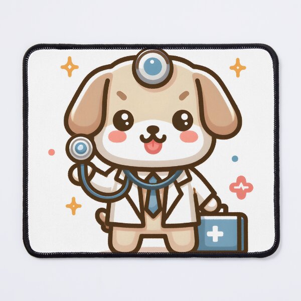 Item preview, Kawaii Dog With Lab Coat designed and sold by CanvasCutie.