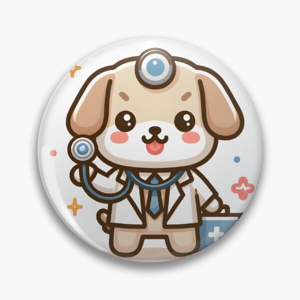 Item preview, Kawaii Dog With Lab Coat designed and sold by CanvasCutie.
