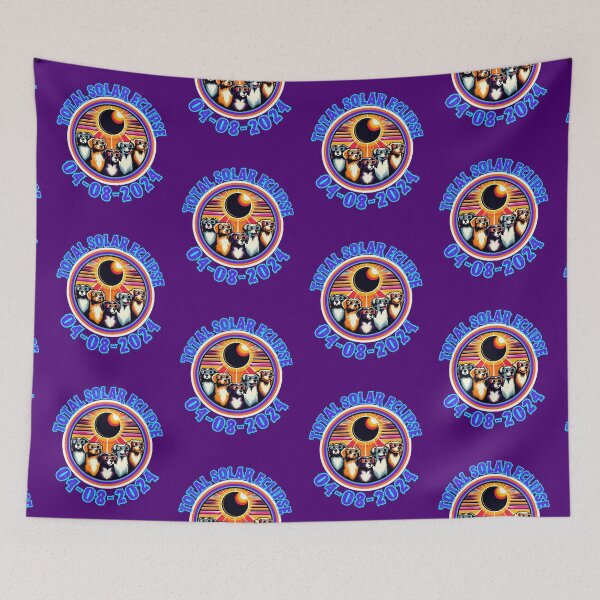 Item preview, Total Solar Eclipse Dogs  designed and sold by WoodburyLake.