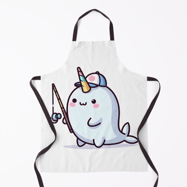 Item preview, Kawaii Narwhal: A Fishing Hat And Rod designed and sold by CanvasCutie.