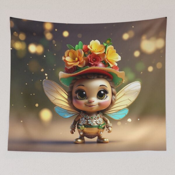 Item preview, Bee Bling Fiesta - Cute Cartoon Bee T-Shirt & Merchandise designed and sold by LaLi-Designs.