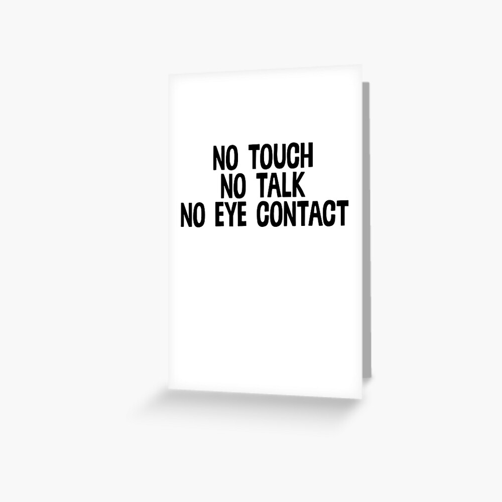 no-touch-no-talk-great-for-feminist-protest-greeting-card-by