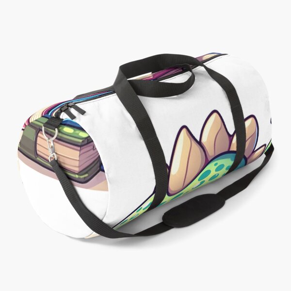 Item preview, Kawaii Bubbly Basilisk Wearing Glasses Sitting On A Pile Of Books designed and sold by CanvasCutie.