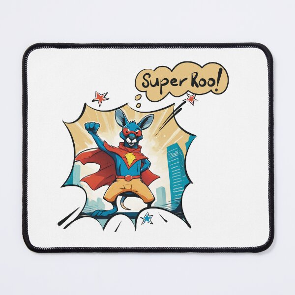 Item preview, Super Roo funny superhero Australian kangaroo designed and sold by lozsart.