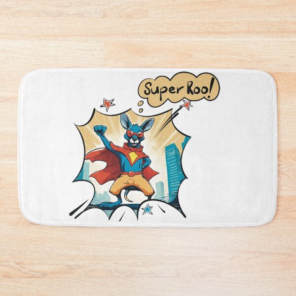 Item preview, Super Roo funny superhero Australian kangaroo designed and sold by lozsart.