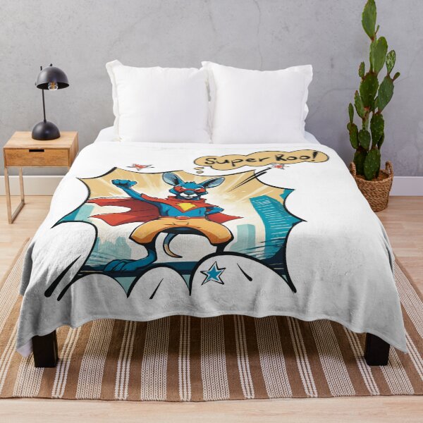 Item preview, Super Roo funny superhero Australian kangaroo designed and sold by lozsart.