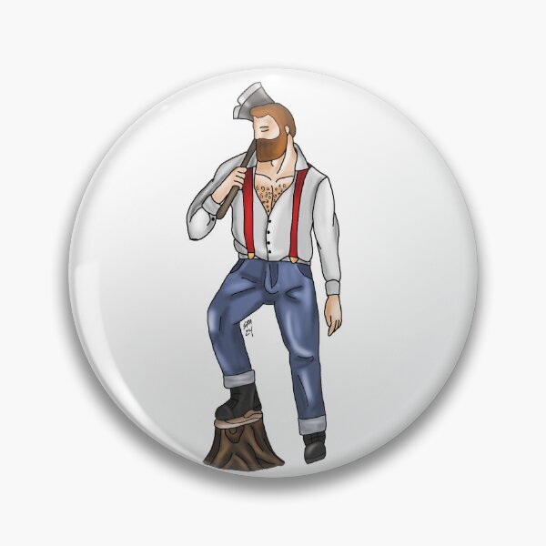 Item preview, Lumberjack pinup designed and sold by TheDevilDogg.