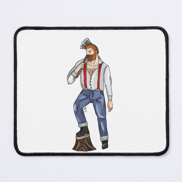 Item preview, Lumberjack pinup designed and sold by TheDevilDogg.
