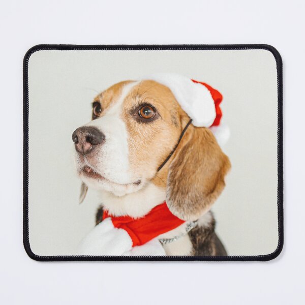 Item preview, Beagle Dog Wearing Christmas Hat designed and sold by VanGaldo.