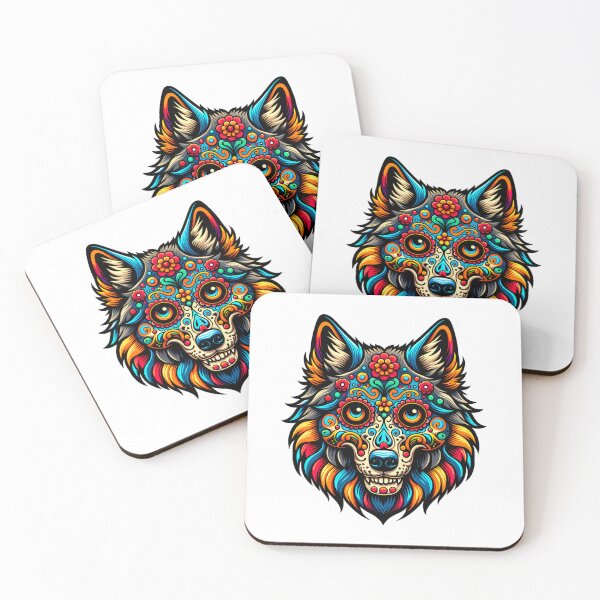 Item preview, Sugar Skull Wolf designed and sold by PeelZinc.