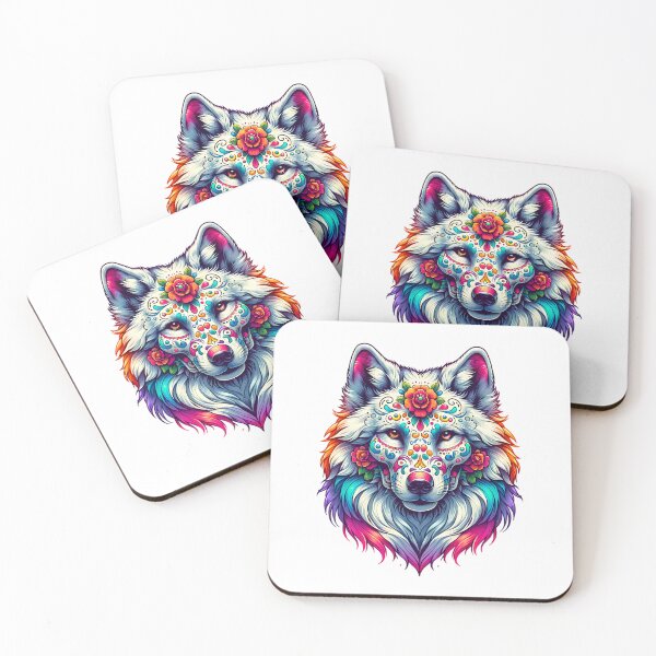 Item preview, Sugar Skull Wolf designed and sold by PeelZinc.