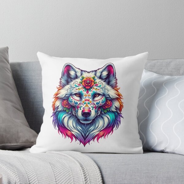 Item preview, Sugar Skull Wolf designed and sold by PeelZinc.