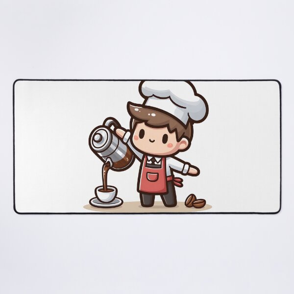 Item preview, Kawaii Waiter With Apron designed and sold by CanvasCutie.