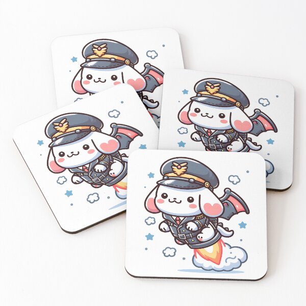 Item preview, Kawaii Precious Cerberus With Pilot Hat designed and sold by CanvasCutie.