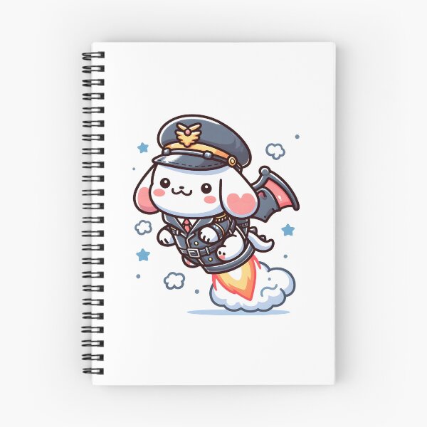 Item preview, Kawaii Precious Cerberus With Pilot Hat designed and sold by CanvasCutie.