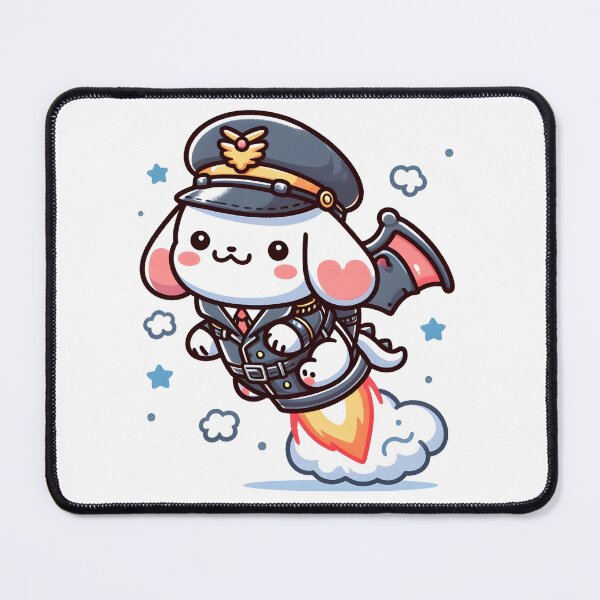 Item preview, Kawaii Precious Cerberus With Pilot Hat designed and sold by CanvasCutie.