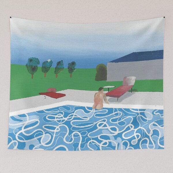 Item preview, David Hockney Art - Swimming Ketok Bokonge designed and sold by DorisFinkbeiner.