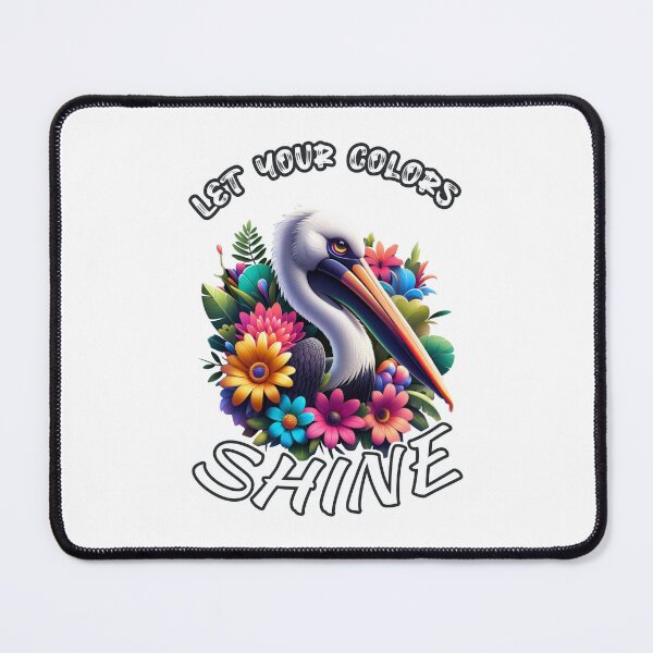 Item preview, Let Your Colors Shine: A Joyful Pelican Blooms in Vivid Brilliance designed and sold by SplashTastic.