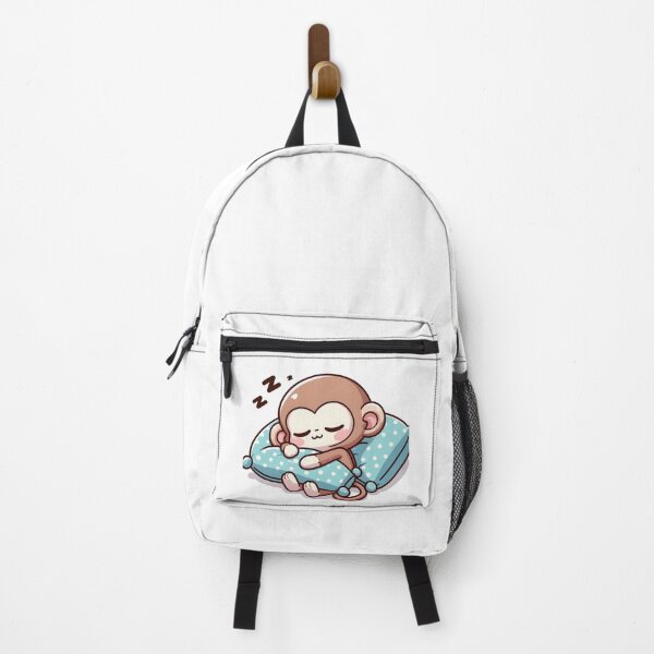 Item preview, Kawaii Monkey With Pillow designed and sold by CanvasCutie.
