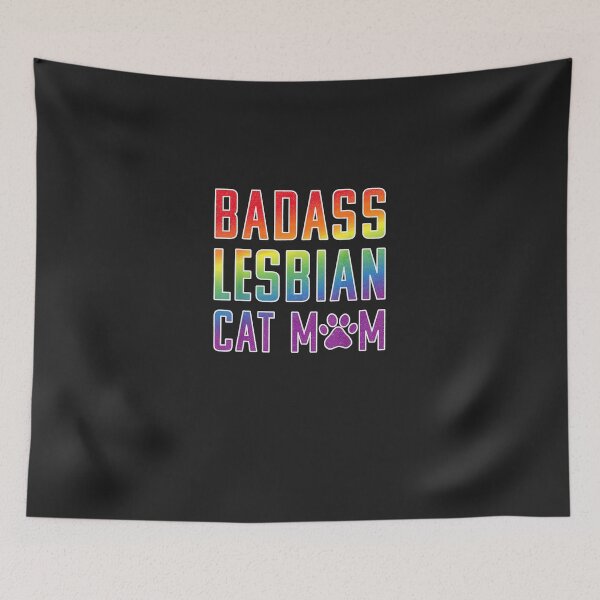 Item preview, Lesbian Cat Mom  Badass Lesbian Cat Mom Pride designed and sold by bjwywglch.