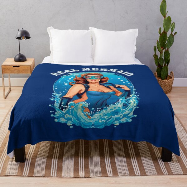 Item preview, Vintage Style Real Mermaid - Female Scuba Diver designed and sold by TMBTM.