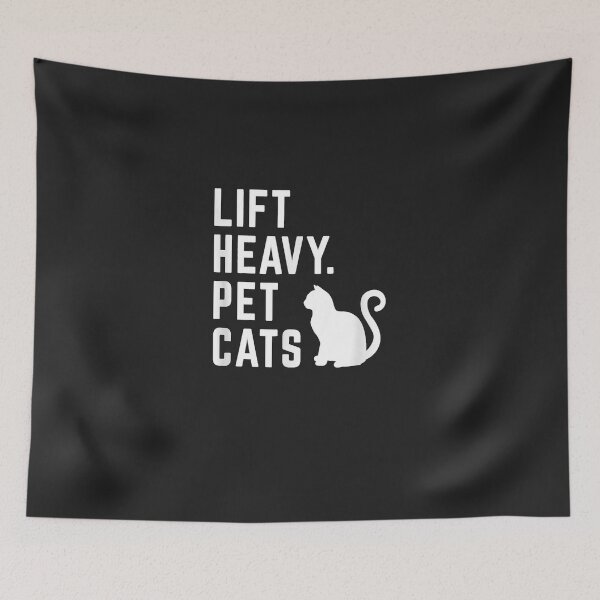 Item preview, Lift Heavy Pet Cats   Funny Gym Workout designed and sold by odrrlmazy.