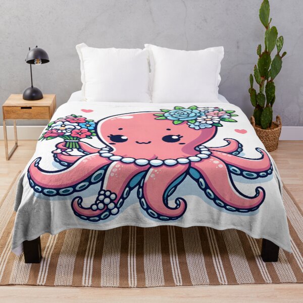 Item preview, Kawaii Octopus: A Pearl Necklace designed and sold by CanvasCutie.