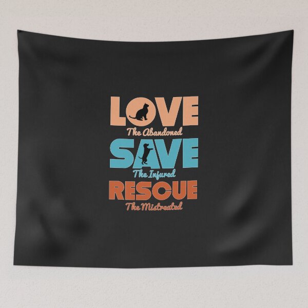Artikelvorschau, Love Save Rescue Dog Cat Animals Support entworfen und verkauft von odrrlmazy.