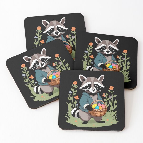 Item preview, Funny raccoon costume cute Easter eggs designed and sold by LuminOrb.
