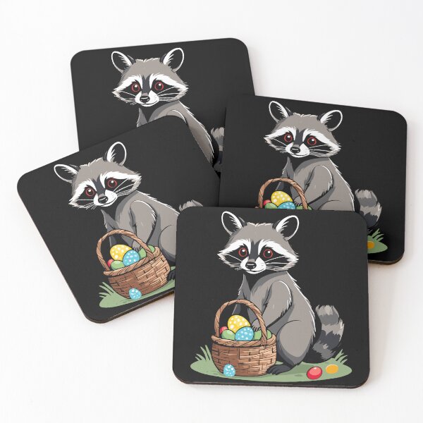 Item preview, Funny raccoon costume cute Easter eggs designed and sold by LuminOrb.