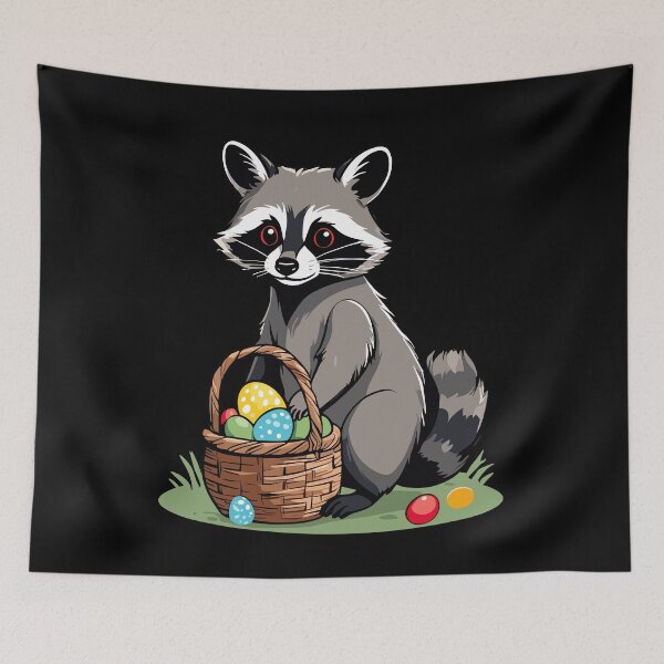 Item preview, Funny raccoon costume cute Easter eggs designed and sold by LuminOrb.