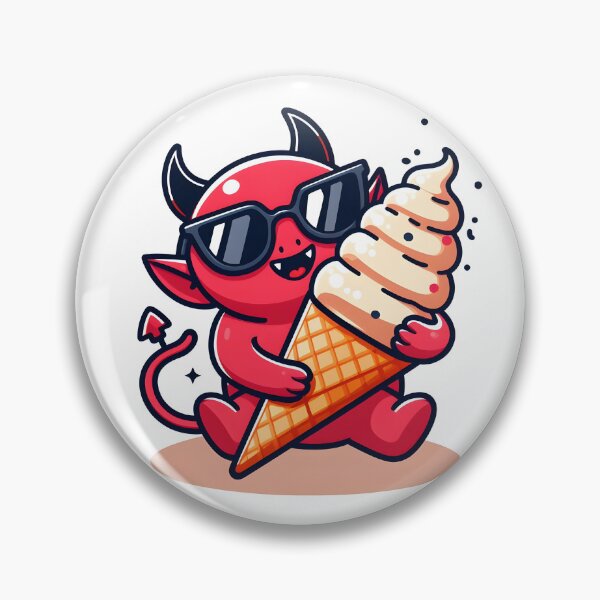 Item preview, Kawaii Buoyant Demon: Wearing Oversized Sunglasses designed and sold by CanvasCutie.