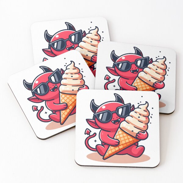 Item preview, Kawaii Buoyant Demon: Wearing Oversized Sunglasses designed and sold by CanvasCutie.