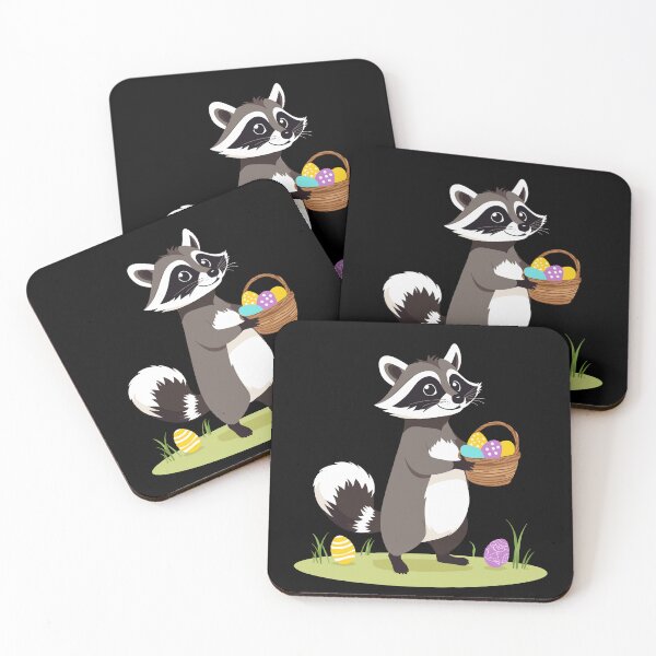 Item preview, Funny raccoon costume cute Easter eggs designed and sold by LuminOrb.