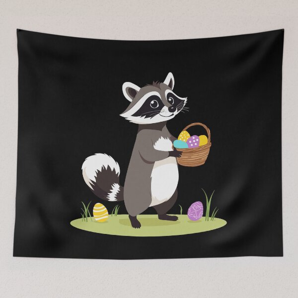Item preview, Funny raccoon costume cute Easter eggs designed and sold by LuminOrb.