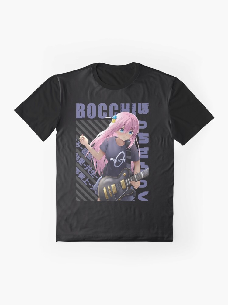 Aperçu 4 sur 5. T-shirt graphique avec l'œuvre Bocchi Le Rocher - Hitori Gotou créée et vendue par RobeSiebert.