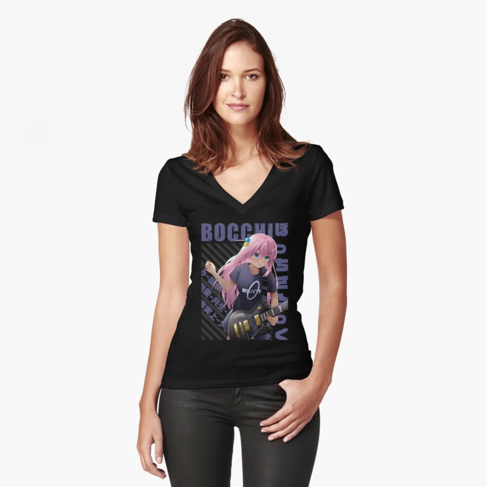 Aperçu de l'œuvre T-shirt moulant col V créée et vendue par RobeSiebert.