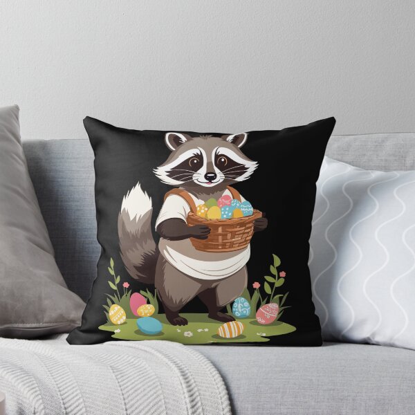 Item preview, Funny raccoon Easter bunny cute costume designed and sold by LuminOrb.