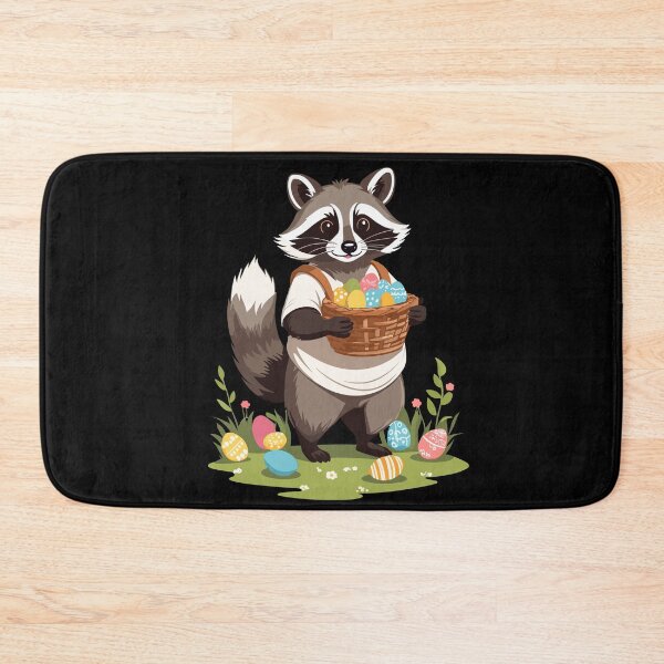 Item preview, Funny raccoon Easter bunny cute costume designed and sold by LuminOrb.