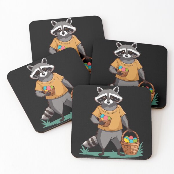 Item preview, Funny raccoon costume cute Easter eggs designed and sold by LuminOrb.
