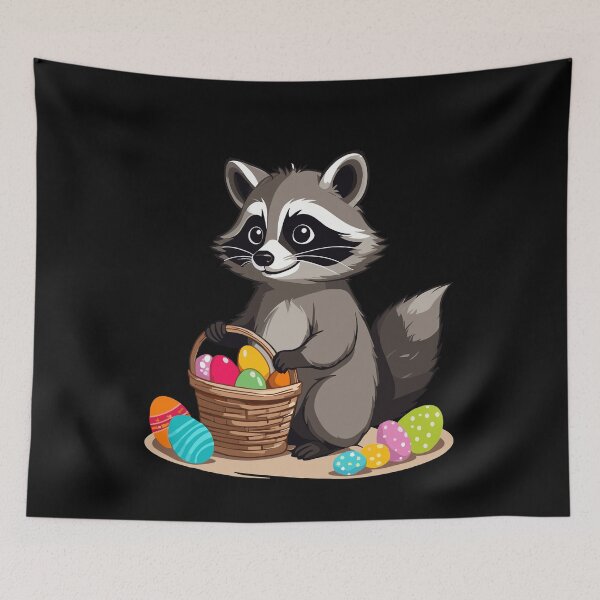 Item preview, Funny raccoon costume cute Easter eggs designed and sold by LuminOrb.