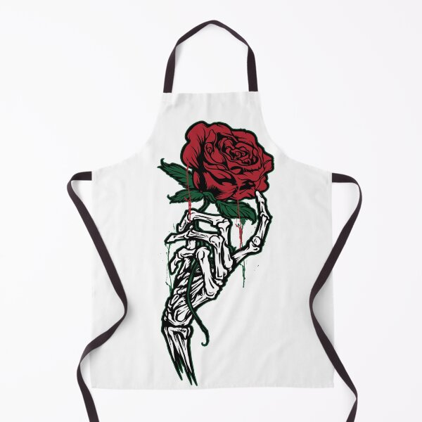 Item preview, Skeleton Hand Holding a Rose Skull n Roses Graphic designed and sold by silkdegreestees.