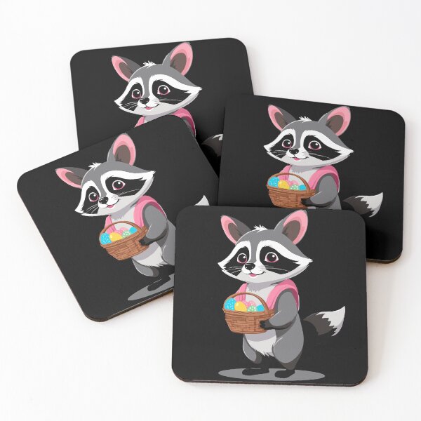 Item preview, Funny raccoon costume cute Easter eggs designed and sold by LuminOrb.